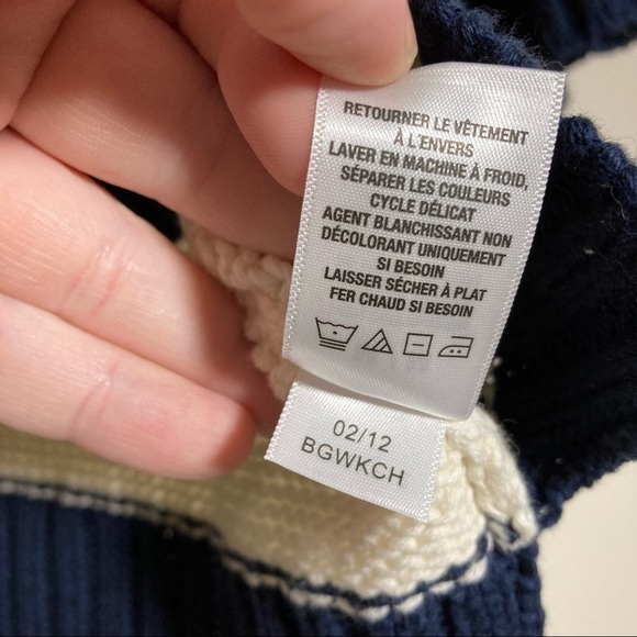 Aeropostale Striped Short Sleeve Open Knit Sweater Sz M 100% Cotton NWT - Picture 7 of 8